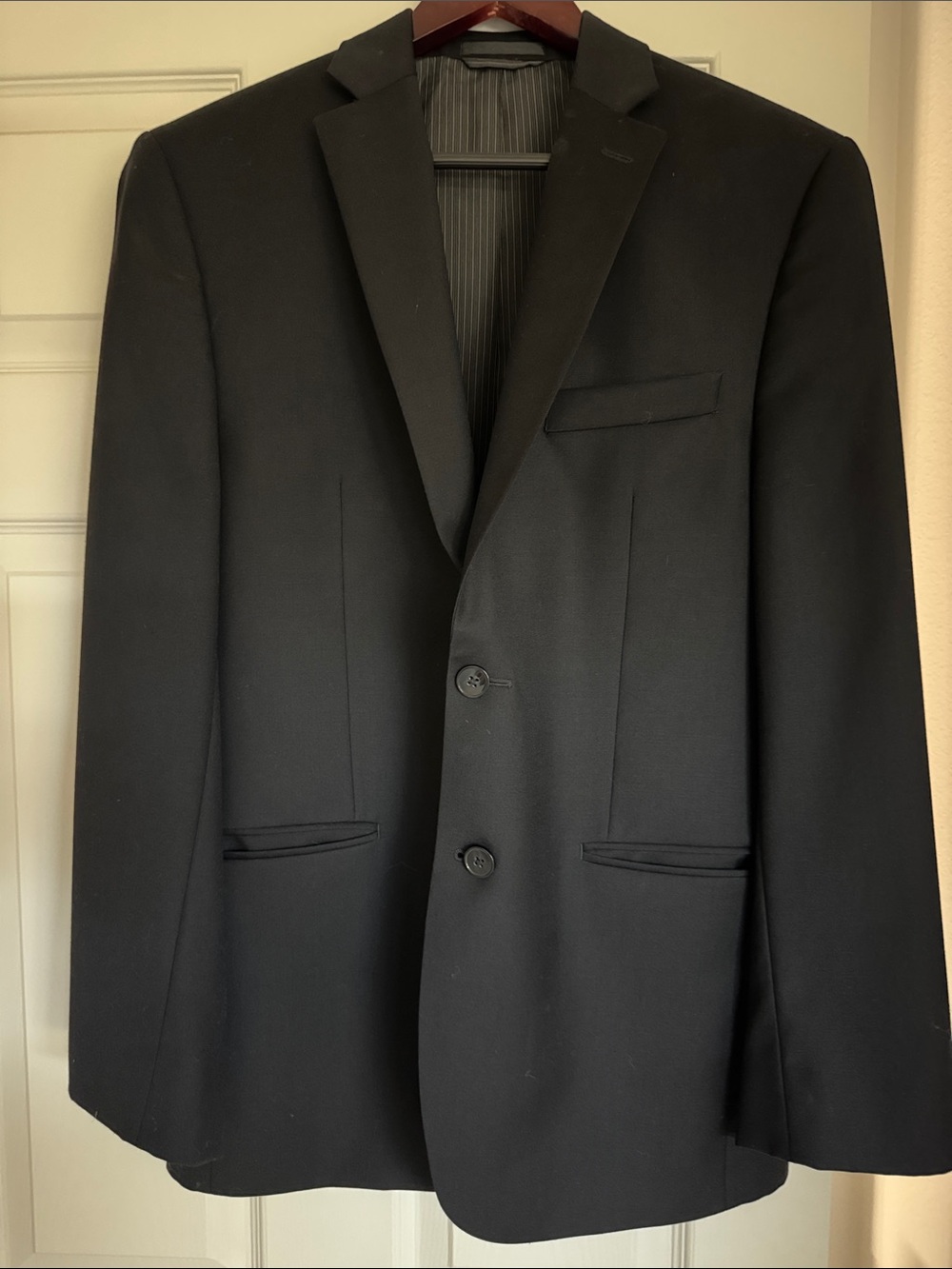 Calvin Klein Black Two-Button Suit Jacket